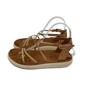 Ancient Greek Sandals Strappy Brown Anastasia Footwear Size 37 EU / US 7